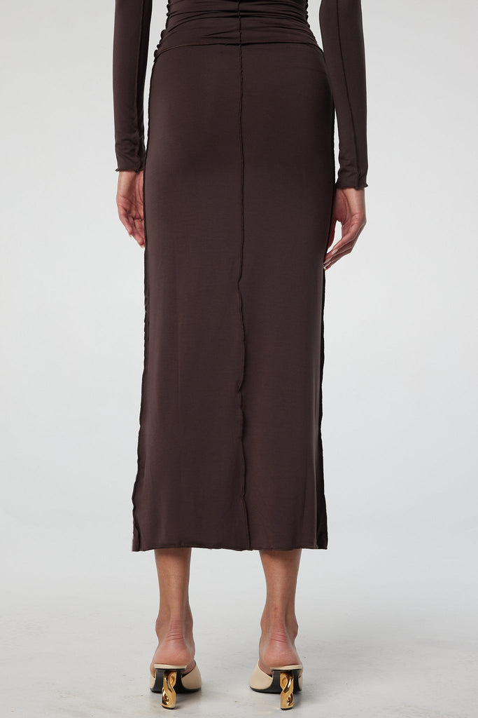 VANA SKIRT CHOCOLATE - The Line by K