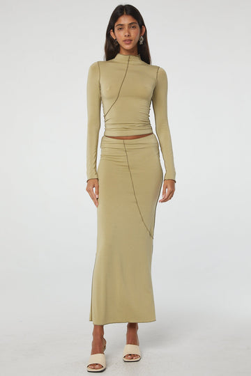 VANA SKIRT KHAKI - The Line by K