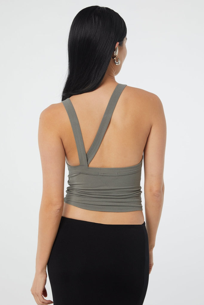 XIMENO TANK TOP CHARCOAL GREY - The Line by K